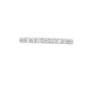 Baguette & Round Diamond Wedding Band
