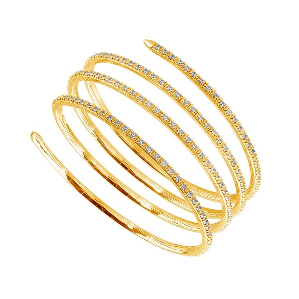 Spring Diamond Bangle Bracelet