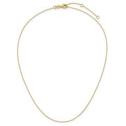 YELLOW GOLD ROUND CABLE CHAIN 18"
