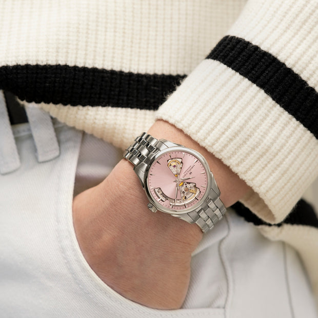 Hamilton - Jazzmaster Open Heart - Pink Dial