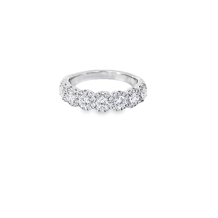 DIAMOND HALO WEDDING BAND – 1.00 TCW