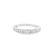 Channel Set Diamond Wedding Band