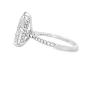Diamond Wedding Set - 5 Ct Pear Center
