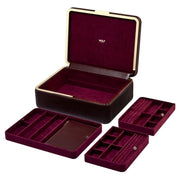 Wolf - Bella Large Jewelry Box - Bordeaux