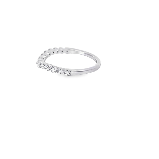 PAVE DIAMOND CONTOUR WEDDING BAND – 0.35 TCW