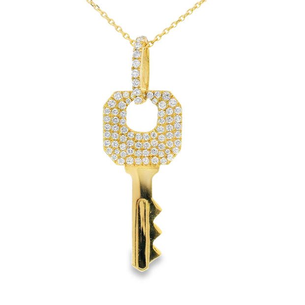 Diamond Key Pendant
