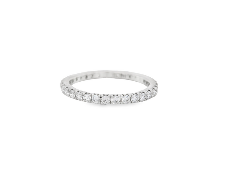 French Pave Diamond Eternity Band