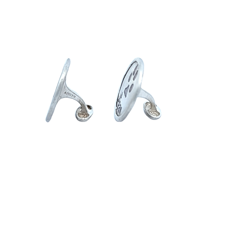 SILVER CUSTOMIZABLE CUFF LINKS