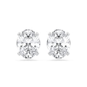 Oval Diamond Stud Earrings