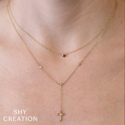 SHY CREATION - BEZEL SET RUBY PENDANT