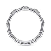 GABRIEL - DIAMOND CLUSTER 3 ROW RING