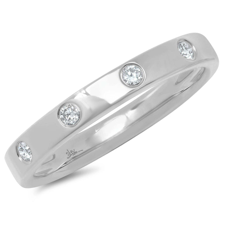 SHY CREATION - FLUSH SET DIAMOND BAND