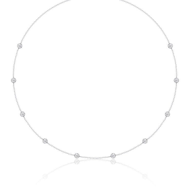 LUVENTE – WHITE SAPPHIRE BY THE YARD NECKLACE