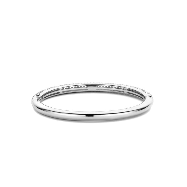 TI SENTO - STERLING SILVER CUBIC ZIRCONIA BANGLE BRACELET