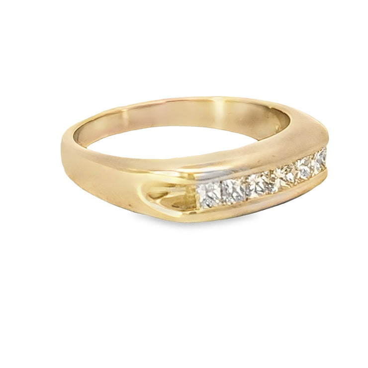 Princess Cut Diamond Band