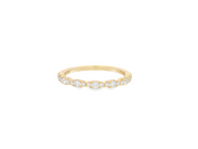 Fluted Diamond Wedding Band - 1/3 Ct