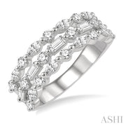 Ashi - 3 Row Diamond Ring