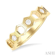 ASHI - HEXAGON DIAMOND RING
