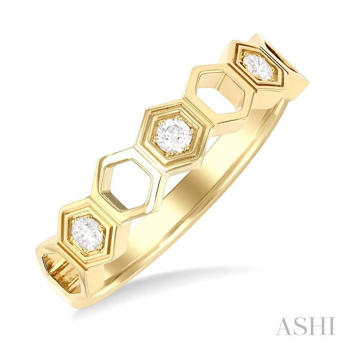 ASHI - HEXAGON DIAMOND RING
