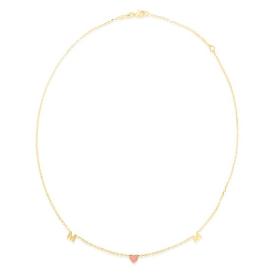 TWO TONE GOLD MOM NECKLACE