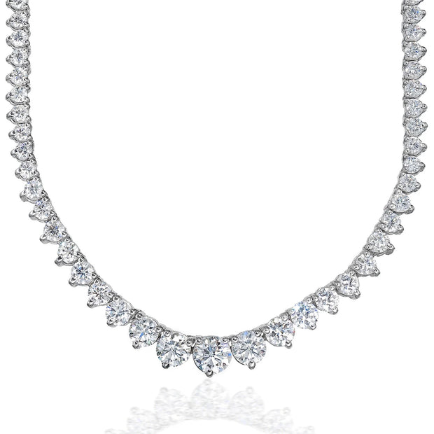 Diamond Riveria Tennis Necklace - 27 Ct