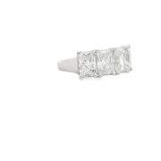 Radiant Cut 5 Stone Diamond Ring - 5 Ct