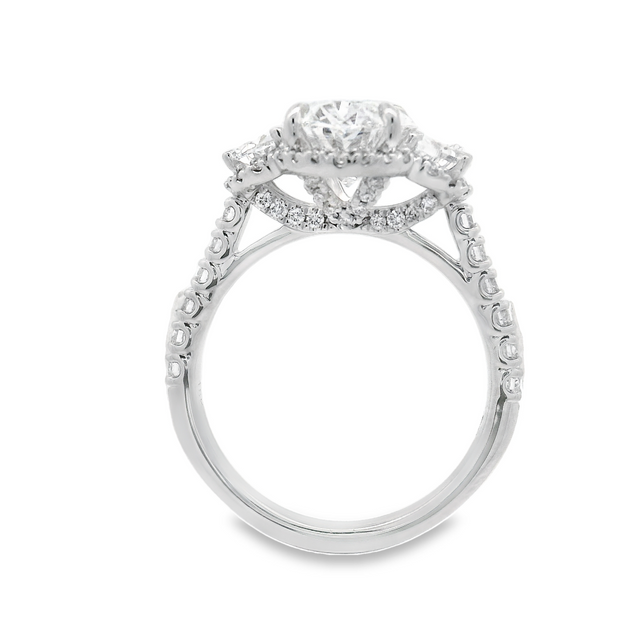 Diamond Engagement Ring - 3 Ct Oval Center