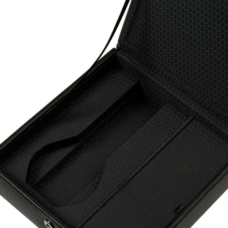 Wolf - Roadster Triple Watch Winder With Storage - Black