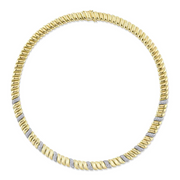 Diamond Ribbed Necklace