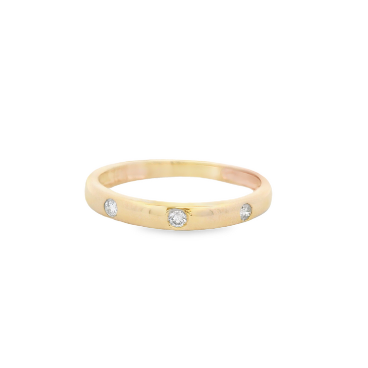 Flush Set Diamond Wedding Band