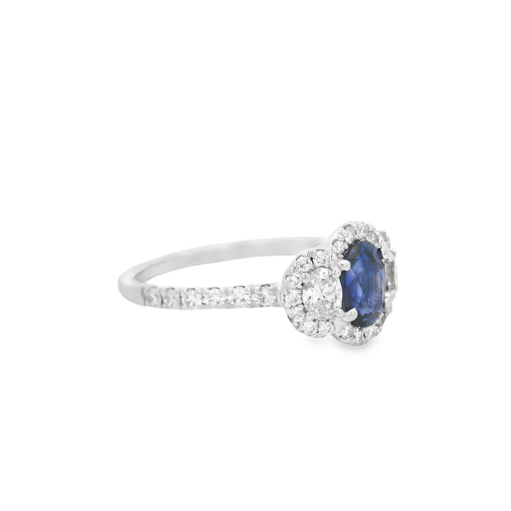 Sapphire & Diamond Ring