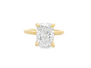 Hidden Halo Diamond Engagement Ring – 3 Ct Cushion Cut Center