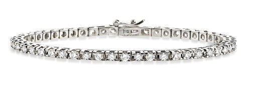 ASHI - DIAMOND TENNIS BRACELET - 4.00 TCW