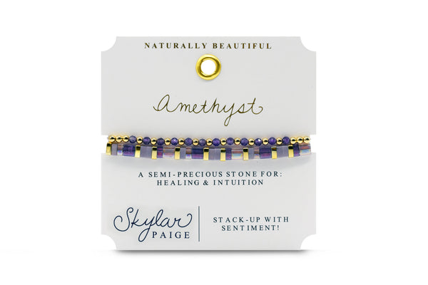 Skylar Paige - Naturally Beautiful - Amethyst Bracelet