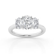 3 STONE DIAMOND RING - 3 CT TOTAL WEIGHT