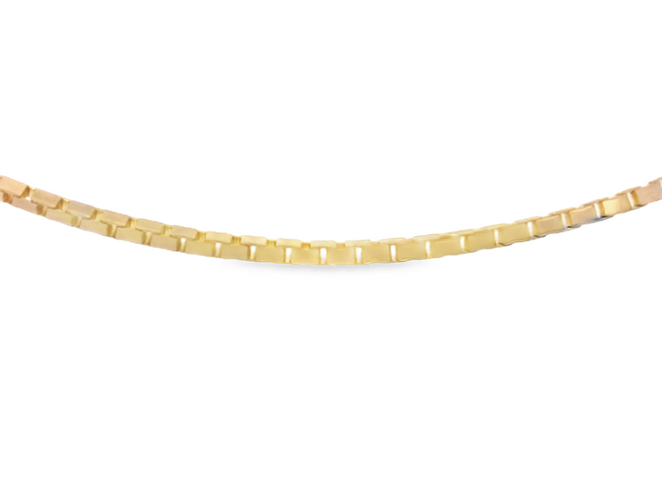 1.15mm Yellow Gold Box Chain