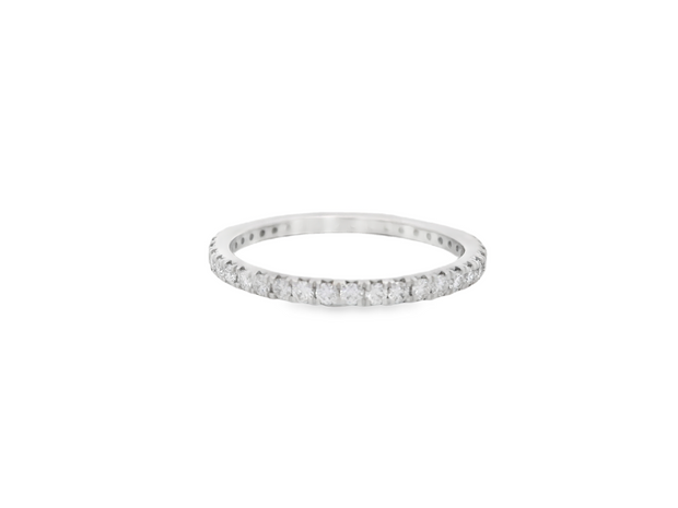 French Pave Diamond Eternity Band