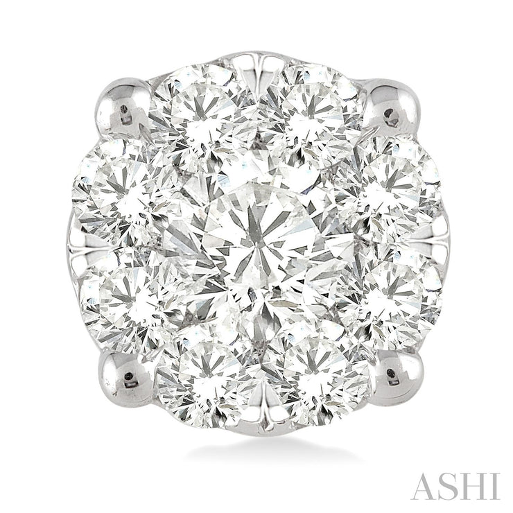 Ashi - 1 Carat Lovebright Essential Diamond Stud Earrings
