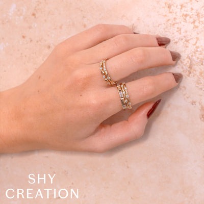 Shy Creation - Stationed Diamond Double Band