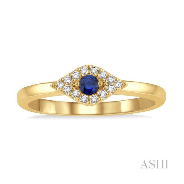 Ashi - Sapphire & Diamond Evil Eye Ring