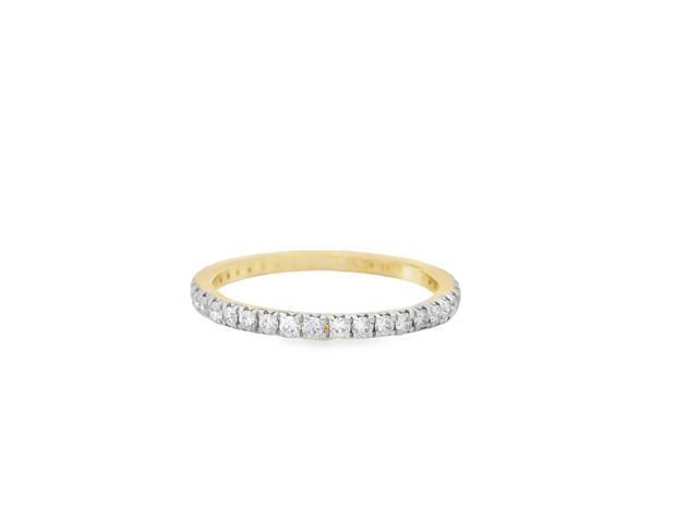 French Pave Diamond Eternity Band