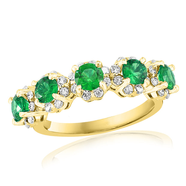 Emerald & Diamond Ring