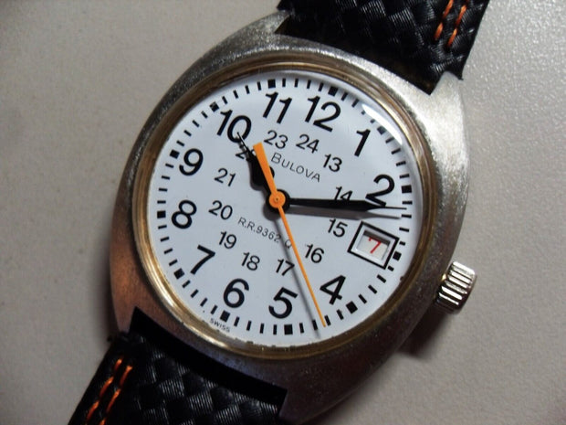 1978 Bulova R.R. 9362 Q Rare Railroad Quartz Watch