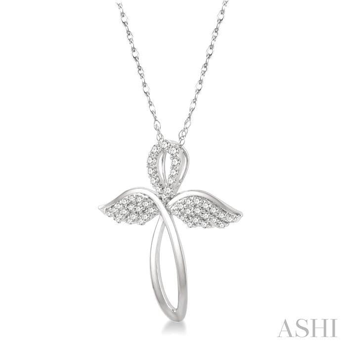 ASHI – ANGEL WING CROSS PENDANT