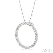 ASHI - 1 CARAT DIAMOND CIRCLE PENDANT