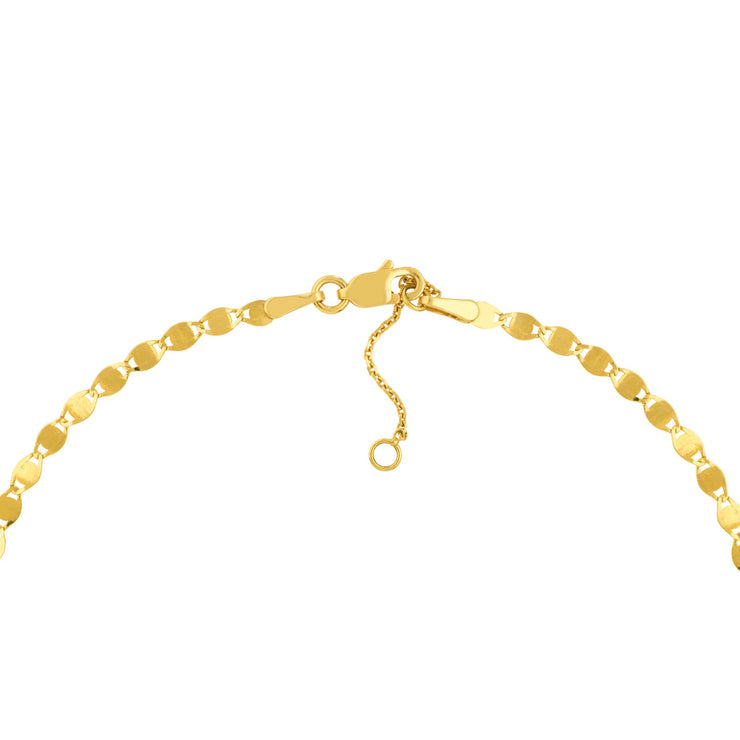 YELLOW GOLD VALENTINO ANKLET