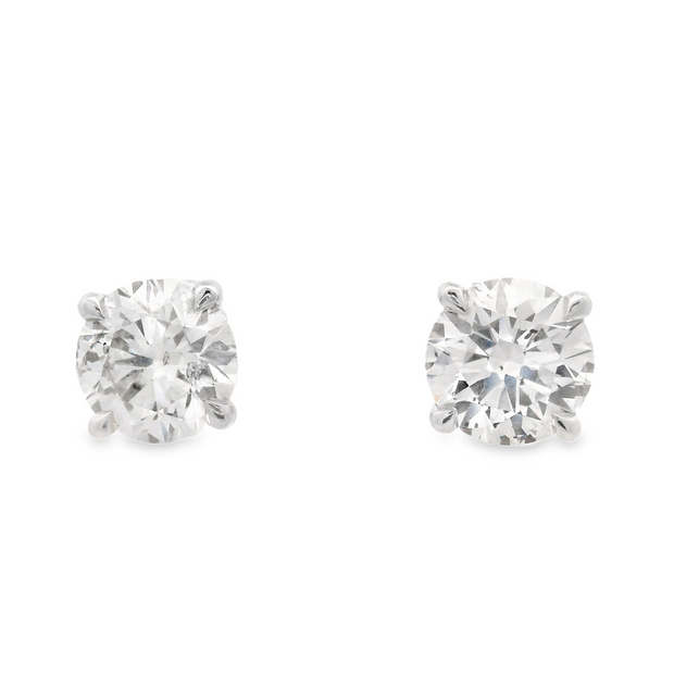 Diamond Stud Earrings - 3 1/2 Ct