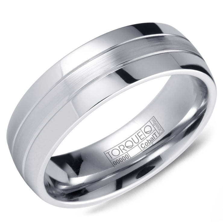 CROWN RING – MENS COBALT WEDDING BAND