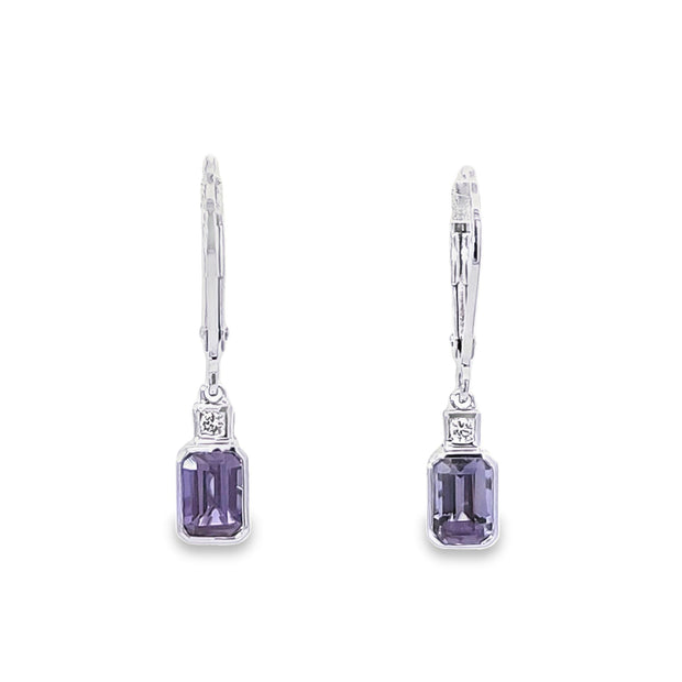 ALEXANDRITE & DIAMOND EARRINGS