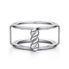 925 Sterling Silver Twisted Smart Ring Enhancer